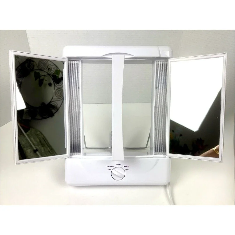 Conair Lighted Magnified Makeup Mirror Vanity 4 Settings TM7LX Tested EUC